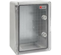 Пластиковый щит EKF с монтажной платой прозрачная дверь 500х350х190мм IP65 PROxima PBT65MP005