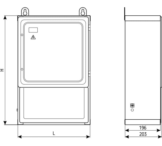 Ящик АО "КЗЭМИ" К659М У3 600x400, окрашенный, IP31 П0000001937