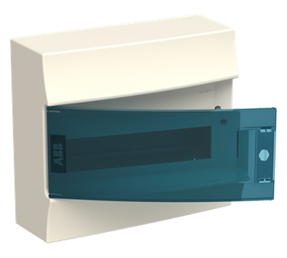 Настенный бокс ABB Mistral41, 12М, зеленая дверь, без клемм 1SPE007717F0420