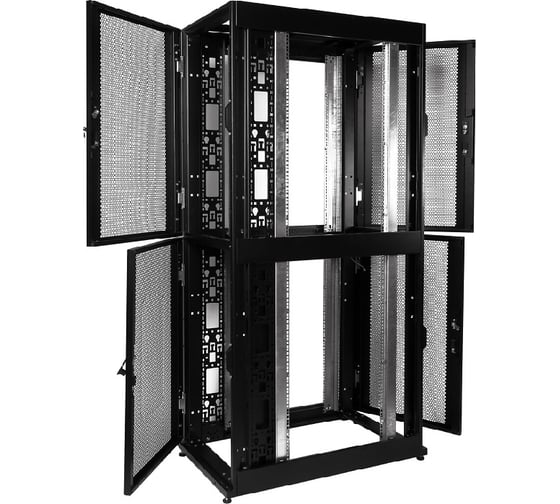 Серверный шкаф ЦМО Colocation, перфорированная дверь, ШТК-СП-К-2-40.6.10-44АА-Ч