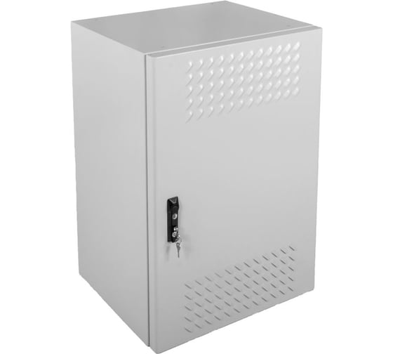 Уличный всепогодный настенный шкаф ЦМО IP65, 18U, 900х600х530 мм, серый ШТВ-Н-18.6.5-4ААА