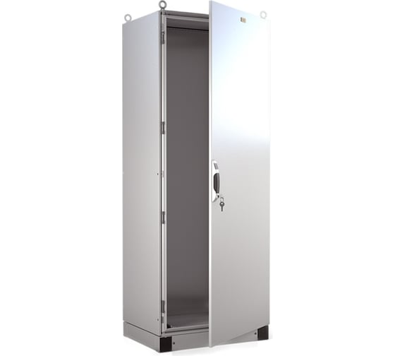 Корпус электротехнического шкафа ELBOX металлическая дверь, серый EMS-2000.600.600-1-IP65