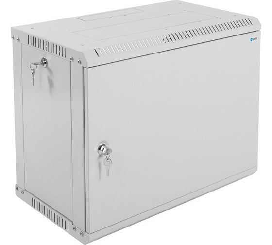 Шкаф настенный ЦМО 19", 9U ШРН-Э-9.350.1 телекоммуникационный разборный (600х350) дверь металл, 00-00542999