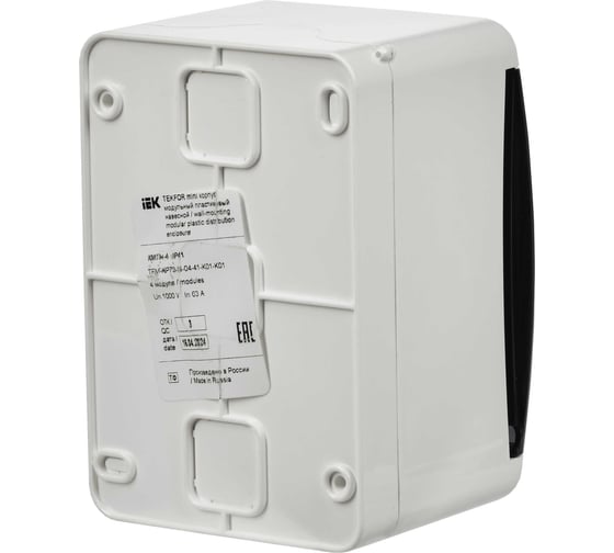 Корпус IEK TEKFOR Mini КМПн-4 IP41, белый, пластиковый TFM-KP73-N-04-41-K01-K01
