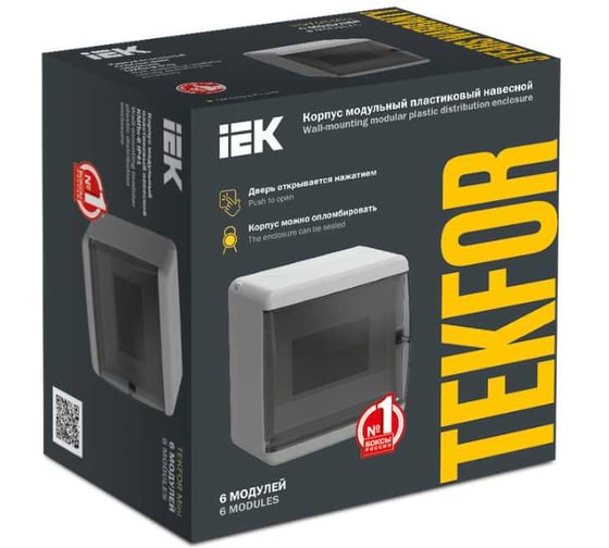 Корпус IEK TEKFOR Mini КМПн-6 IP41, белый, пластиковый TFM-KP73-N-06-41-K01-K01