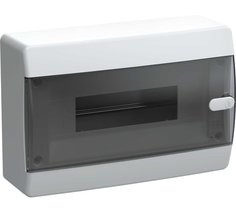 Корпус IEK UNION Compact ЩРН-П-12 IP41, черная прозрачная дверь, пластиковый UIC-KP12-N-12-41-K01