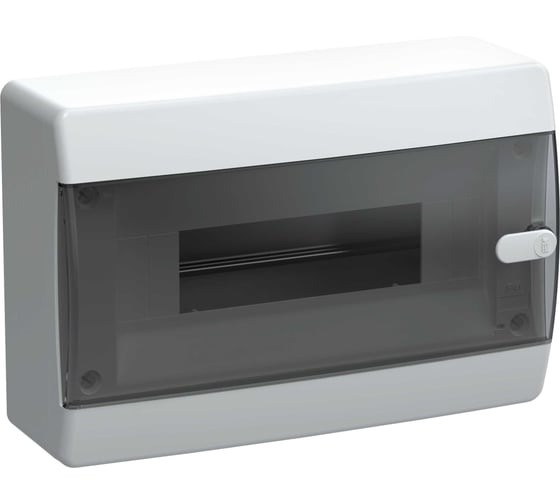 Корпус IEK UNION Compact ЩРН-П-12 IP41, черная прозрачная дверь, пластиковый UIC-KP12-N-12-41-K01