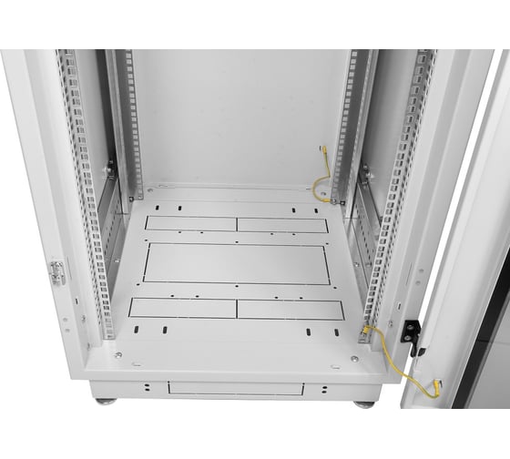 Напольный телекоммуникационный шкаф ЦМО 38U 1850х600х600, стеклянная дверь, серый ШТК-М-38.6.6-1ААА