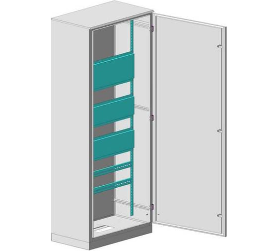 Корпус MULTICOLOR ВРУ-1 IP-54 (800x2000x600) (ШхВхГ) RAL 7035 MLT.VRU1.54.80.20.60