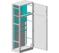 Корпус MULTICOLOR ВРУ-2 IP-54 (450x2000x450) со съемными боковыми панелями (ШхВхГ) RAL 7035 MLT.VRB2.54.45.20.45