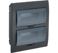 Корпус IEK KREPTA 3 ЩРВ-П-24 IP41 черный, пластиковый MKP12-V-24-41-K02