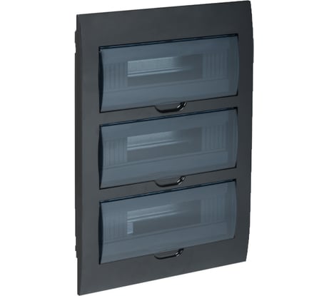 Корпус IEK KREPTA 3 ЩРВ-П-36 IP41, черный, пластиковый MKP12-V-36-41-K02