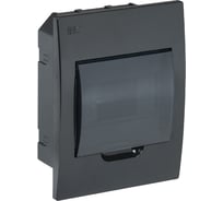 Корпус IEK KREPTA 3 ЩРВ-П-6 IP41, черный, пластиковый MKP12-V-06-41-K02