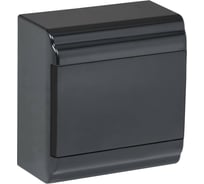Модульный корпус IEK пластиковый, навесной, ЩРН-П-6 PRIME черный IP41 MKP13-N-01-06-41-K02