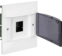 Пластиковый щиток Legrand Practibox S встраиваемый (в полые стены) 1x4 Дымчатая дверь 134574