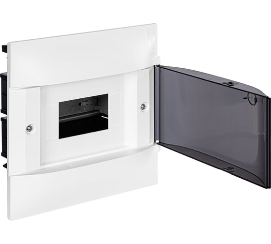 Пластиковый щиток Legrand Practibox S встраиваемый 1x6 Дымчатая дверь 134556