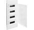 Пластиковый щиток Legrand Practibox S встраиваемый 4x12 Белая дверь 135544 1