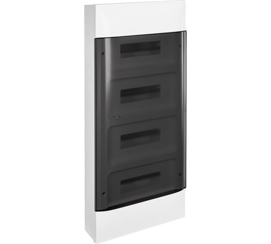 Пластиковый щиток Legrand Practibox S навесной 4x12 Дымчатая дверь 135614