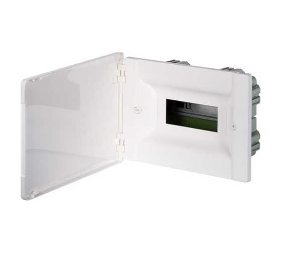 Встраиваемый щиток Legrand Practibox3 белая дверь 1x8м земля+нейтраль 401761