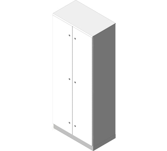 Корпус MULTICOLOR ВРУ-1 IP-54 (1000x2000x450) двустворчатый (ШхВхГ) RAL 7035 MLT.VRU1.54.100.20.45.2D