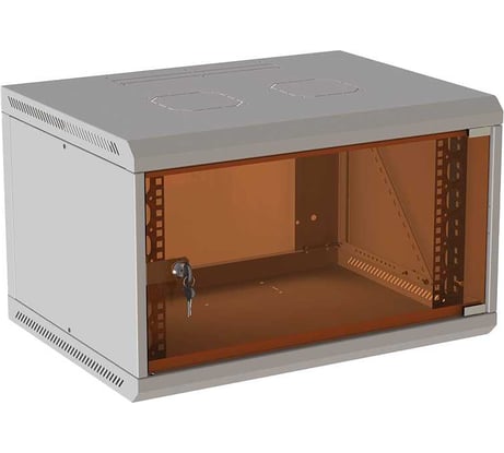 Шкаф настенный телекоммуникационный SUPRLAN стеклянная дверь ТВЛ-9U-600-450-СР 05-1093