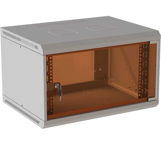 Шкаф настенный телекоммуникационный SUPRLAN стеклянная дверь ТВЛ-12U-600-600-СР 05-1206