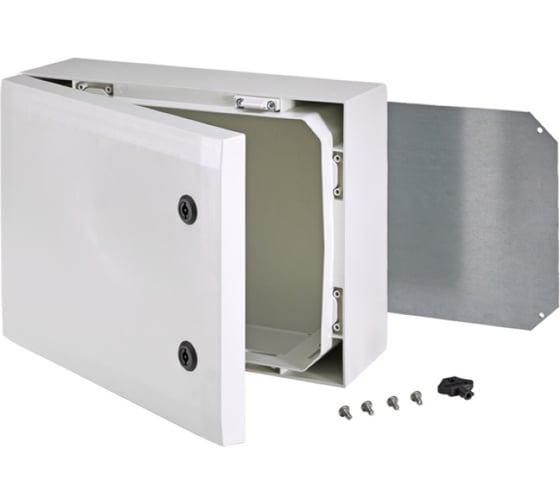 Армированный шкаф Fibox ARCA 304015 PC, серая дверца, два замка 00334821 1