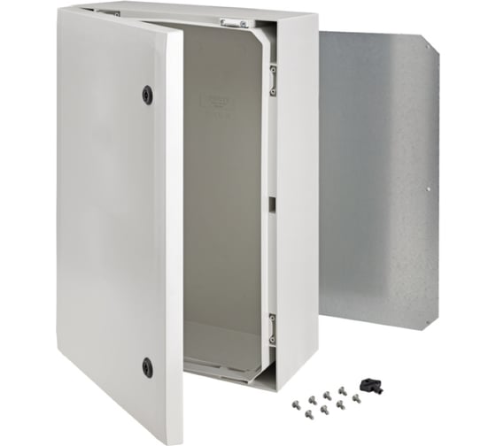 Армированный шкаф Fibox ARCA 604021 PC, серая дверца, два замка 00329104 1