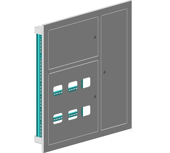Щит этажный MULTICOLOR (970x1000x140) 6 кв Корпус ЩЭ IP30 RAL 7035 (встраиваемый тип исполнения) (ШхВхГ) MLT.SHE6.97.10.14
