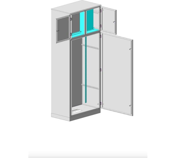 Корпус MULTICOLOR ВРУ-2 IP-54 (450x2000x450) со съемными боковыми панелями (ШхВхГ) RAL 7035; без монтажных панелей MLT.VRB2.54.45.20.45.BMP 1