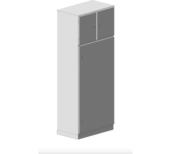 Корпус MULTICOLOR ВРУ-3 (800x2000x600) (ШхВхГ) IP31 RAL 7035; без монтажных панелей MLT.VRU3.31.80.20.60.BMP