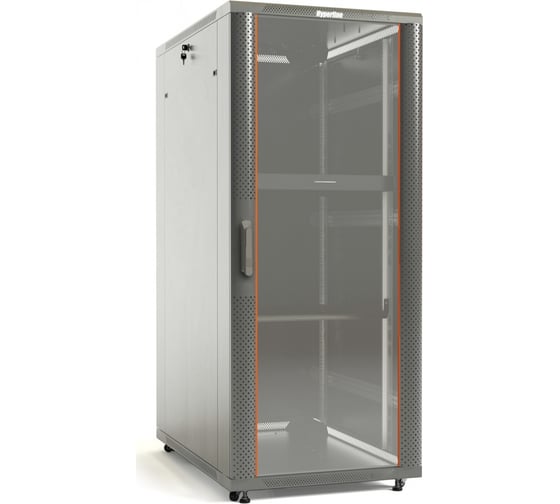 Напольный шкаф Hyperline TTB-4768-AS-RAL7035 19-дюймовый, 47U, 2277x600х800 мм ВхШхГ 451976 1