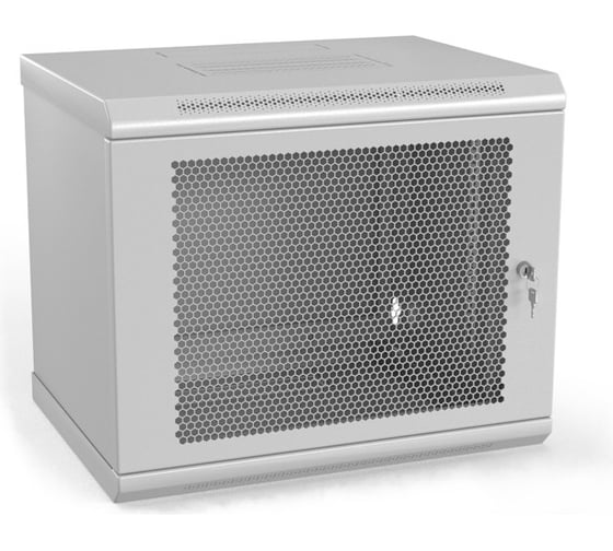 Настенный шкаф Hyperline TWL-1230-SD-RAL7035 19-дюймовый, 650x600х300мм, цвет серый RAL 7035 432726 1