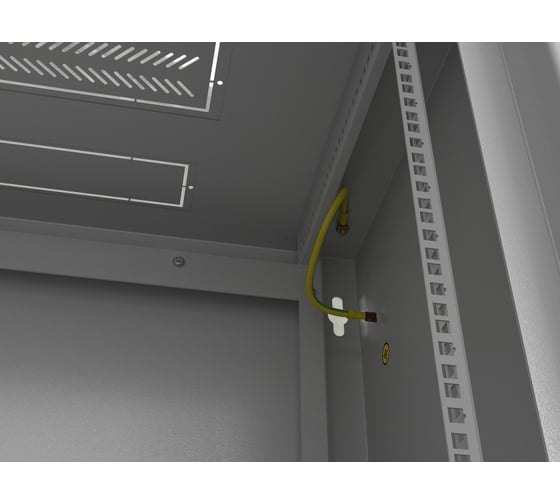 Настенный шкаф Hyperline TWL-1230-SD-RAL7035 19-дюймовый, 650x600х300мм, цвет серый RAL 7035 432726