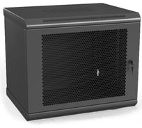 Настенный шкаф Hyperline TWL-1266-SD-RAL9005 19-дюймовый, 12U, 650x600х600мм 432782