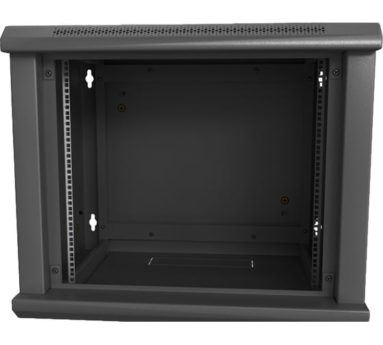 Настенный шкаф Hyperline TWL-1266-SD-RAL9005 19-дюймовый, 12U, 650x600х600мм 432782