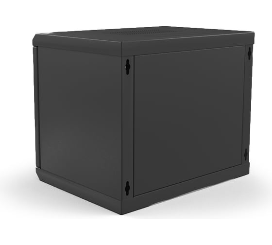 Настенный шкаф Hyperline TWL-1266-SD-RAL9005 19-дюймовый, 12U, 650x600х600мм 432782