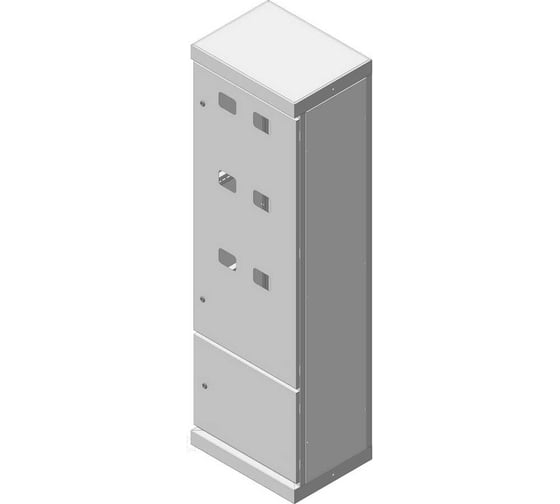 Корпус MULTICOLOR 3УР-200 (630x2000x450) 6 см. окон (ШхВхГ) IP31 RAL 7035 MLT.3UR.31.63.20.45