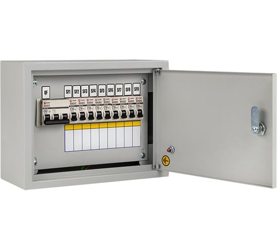 Осветительный щит EKF ОЩВ с автоматом и выключателями 3P 1x63A 1P 9x16A oshv-63-9