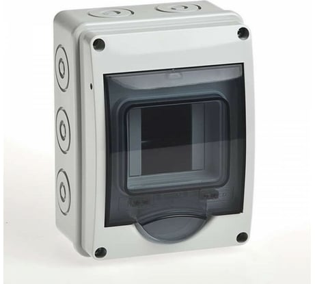 Бокс открытой проводки Рувинил Тусо 3 модуля IP66 с вертикальной дверцей 69003