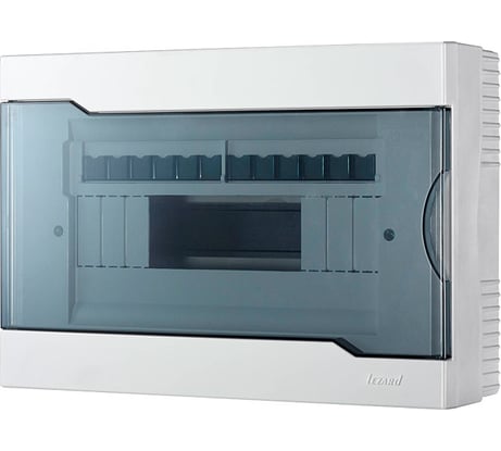 Бокс с прозрачной крышкой Lezard ЩРН-П-12 для наружной уст.12-и модул. устр. 730-2000-012