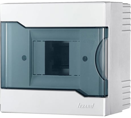 Бокс с прозрачной крышкой Lezard ЩРН-П-4 для наружной установки 4-х модул. устр. 730-2000-004