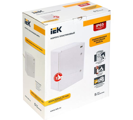 Корпус IEK ЩМПп пластиковый, 400х300х170мм, УХЛ1, IP65 MKP93-N-403017-65