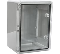 Корпус пластиковый с монтажной панелью ЩМП IP65 прозрачная дверь 400x300x220 Промрукав PR08.26512