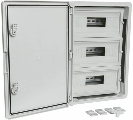 Корпус пластиковый распределительный ЩРН-45 IP65 серая дверь 500x350x190 Промрукав PR08.26500