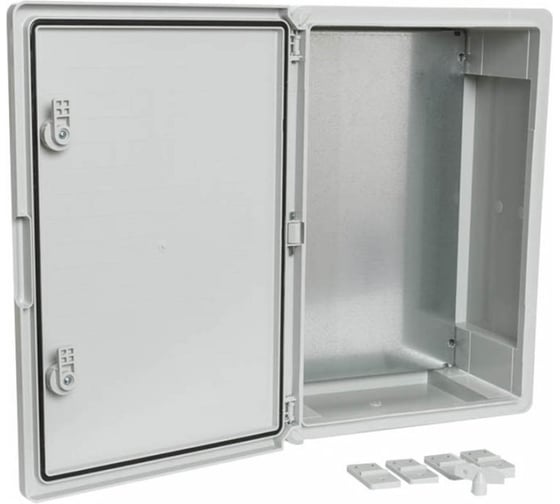Корпус пластиковый с монтажной панелью ЩМП IP65 серая дверь 500x350x190 Промрукав PR08.26483