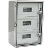 Корпус пластиковый распределительный ЩРН-45 IP65 прозрачная дверь 500x350x190 Промрукав PR08.26504