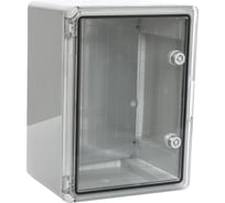 Корпус пластиковый с монтажной панелью ЩМП IP65 прозрачная дверь 400x300x170 Промрукав PR08.26491
