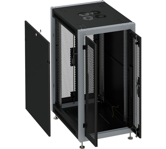 Коммутационный шкаф SYSMATRIX, 27U 600х800х1330 передняя и задняя двери 2 створки SL 6827 944