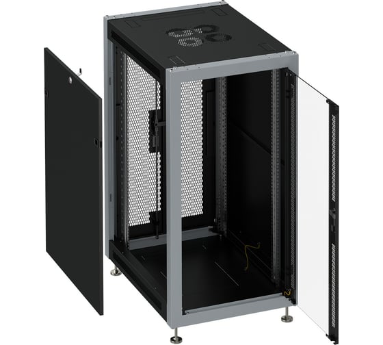 Коммутационный шкаф SYSMATRIX, 37U 600х800х1780 передняя дверь-стекло, задняя-2 створки SL 6837 914